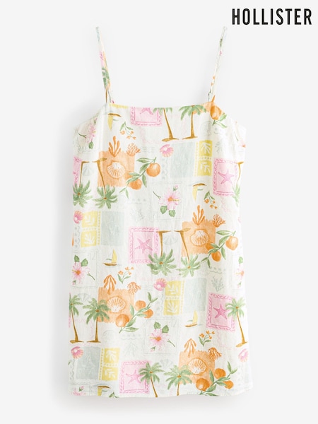 Hollister Strappy Shift White Dress (W45345) | €57