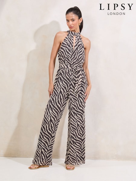 Lipsy Printed Halter Neck Jumpsuit (W45406) | 3 485 грн