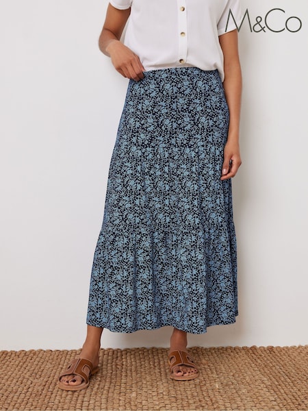 M&Co Tiered Maxi Skirt (W45427) | ‏166‏₪