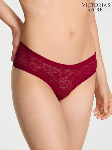 Victoria's Secret Red Lacquer Cheeky Lace Knickers (W45547) | €13