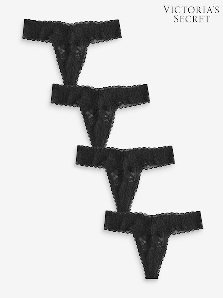 Black - Victoria's Secret 4 Pack Knickers