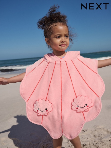 Rosa skall - Towelling Poncho (9mths-10yrs) (W45720) | kr334 - kr401