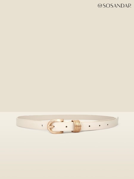 Sosandar Leather Belt With Gold Hardware (W45750) | 55 €