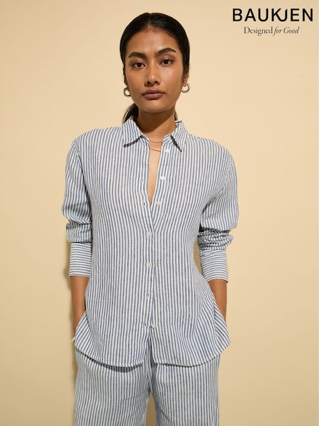 Baukjen Blue Muriel 100% Linen Shirt (W45800) | 7,750 UAH