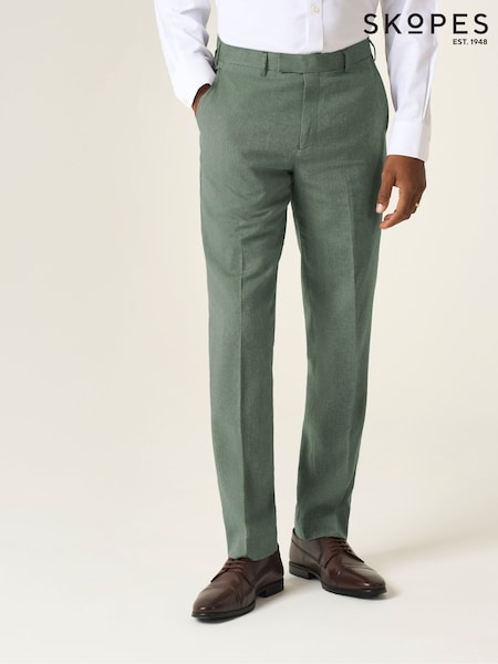 Skopes Tailored Fit Calvados Linen Blend Suit Trousers (W45849) | ‏302‏₪