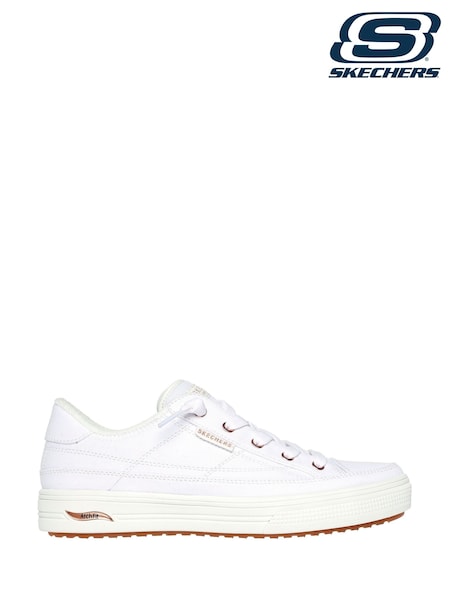 Skechers White Wide Fit Arcade Meet Ya There Trainers (W46167) | €91