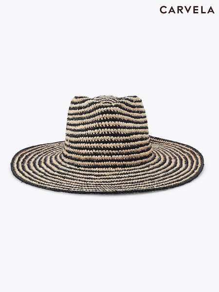 Carvela Sorrento Raffia Black Hat (W46216) | €126