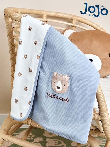 JoJo Maman Bébé Bear Cub Christmas Jersey Shawl (W46554) | €28
