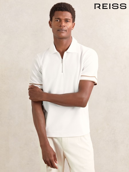 Reiss White Zain Polo Shirt (W46566) | €95