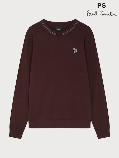 PS Paul Smith Contrast Stitch Crew Neck Jumper (W46610) | AED786