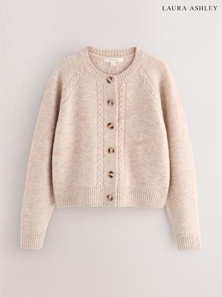 Laura Ashley Mole Cable Knit Cardigan (W46743) | €56
