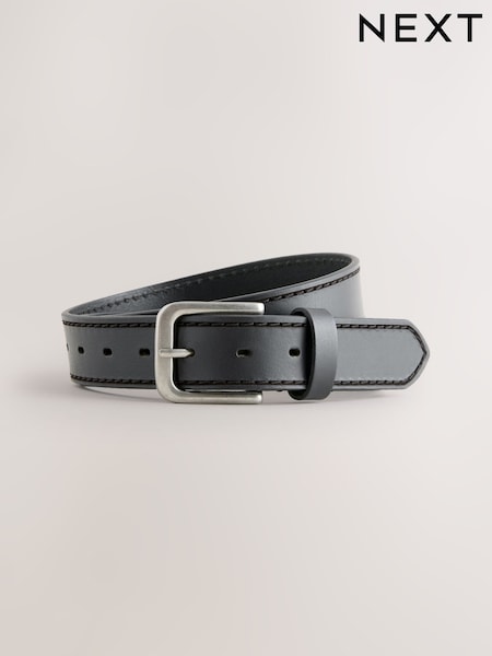 Black Casual Leather Belt (W46755) | €25