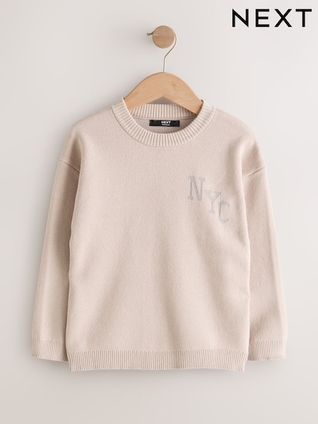 Neutral NYC Knitted Crew Neck Jumper (3-16yrs) (W47214) | €26 - €34