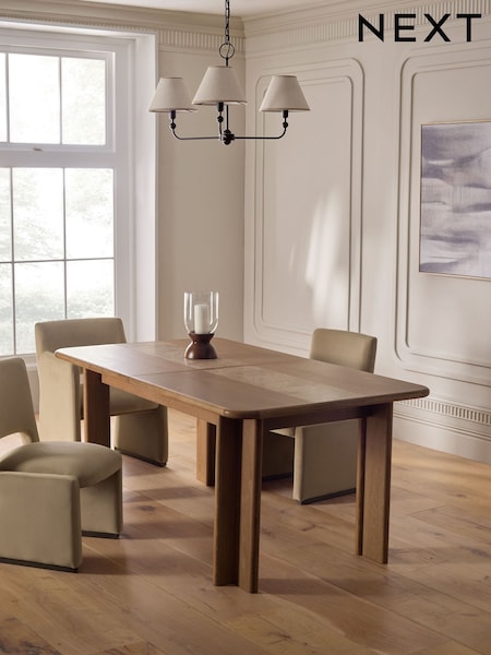 N. Premium Aviano 6 To 8 Seater Extending Dining Table