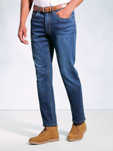 Brook Taverner Blue 5 Pocket Denim Jeans (W47793) | ₪302