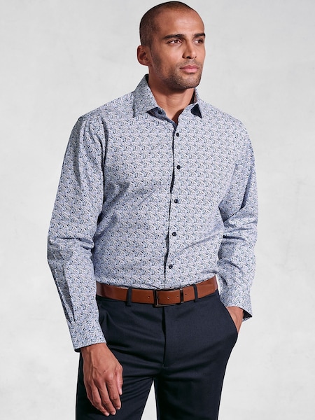 Brook Taverner Ditsy Floral Print Long Sleeve 100% Cotton Shirt (W47829) | ‏27 ر.ع.‏