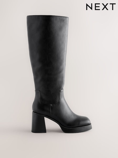 črna - Forever Comfort® Knee High Platform Boots (W47982) | € 73