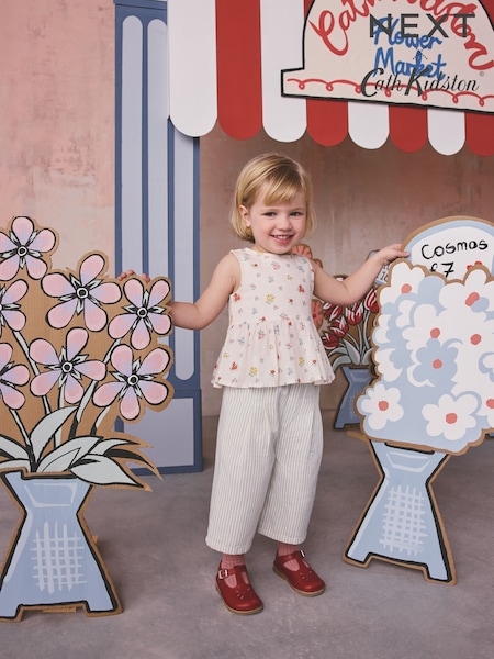 Cath Kidston Ecru Ditsy Blouse And Trousers Set (3mths-8yrs) (W48077) | $47 - $61