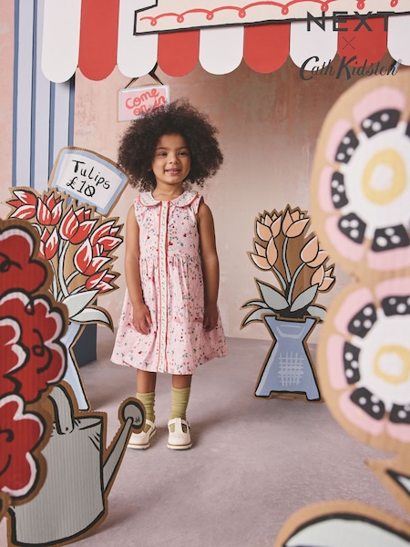Cath Kidston Pink Ditsy Cotton Collar Dress (3mths-8yrs) (W48088) | AED81 - AED112