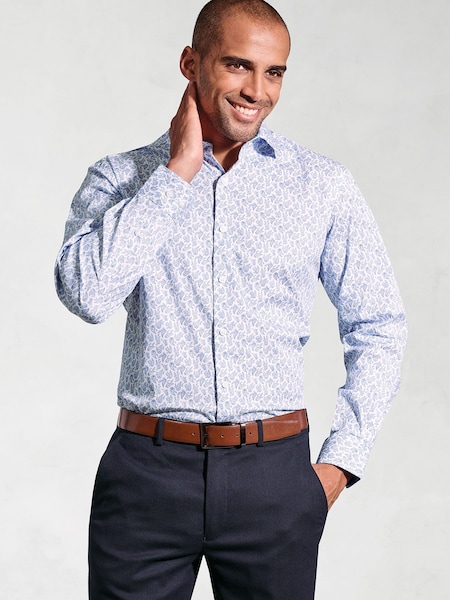 Brook Taverner Paisley Stretch Long Sleeve Shirt (W48124) | ‏251‏₪