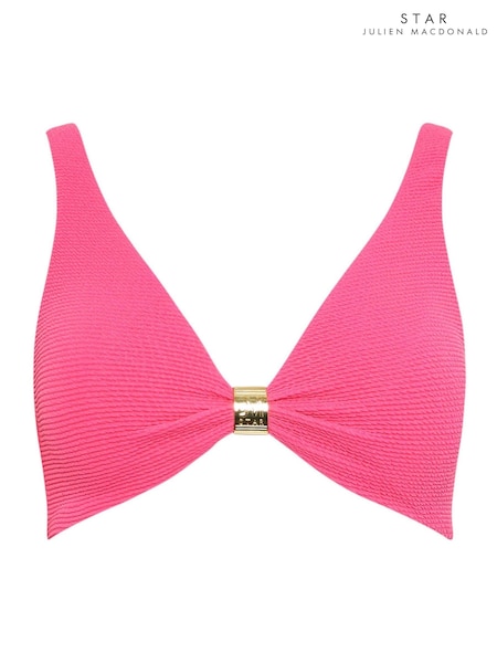 Star by Julien MacDonald Pink Textured Bikini Top (W48325) | €36