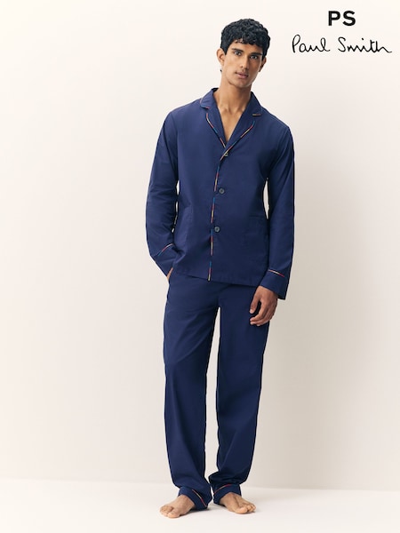 Signature Stripe Trim Pyjamas Set (W48606) | 792 QAR