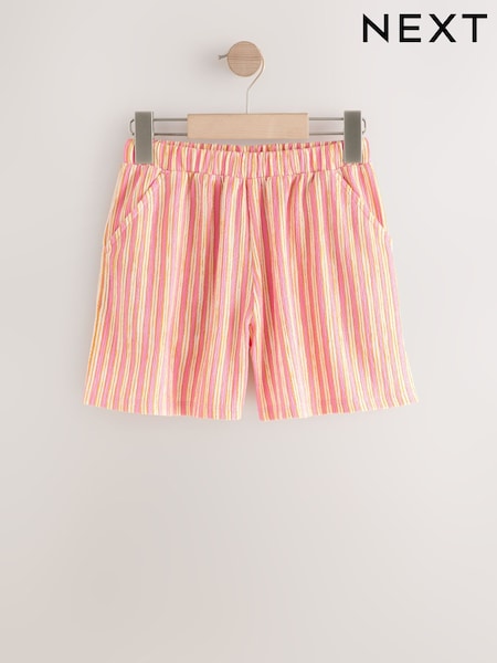 Roza črtasta - Crinkle Shorts (3-16yrs) (W48745) | € 11 - € 17