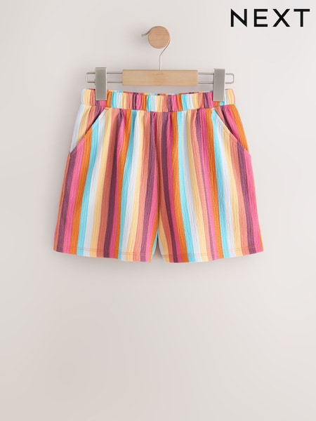Pink Multi Stripe Crinkle Shorts (3-16yrs) (W48750) | €11.50 - €17.50