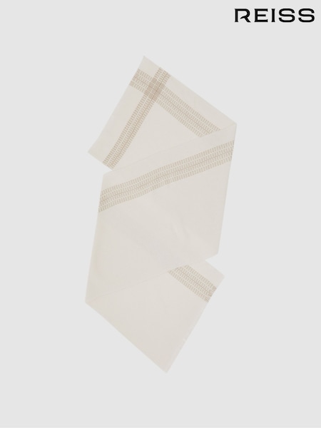 Reiss Cream Vivienne Wool-Cashmere Textured Scarf (W48875) | € 115