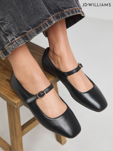 črna - JD Williams Mary Jane Flat Shoes (W49029) | € 50