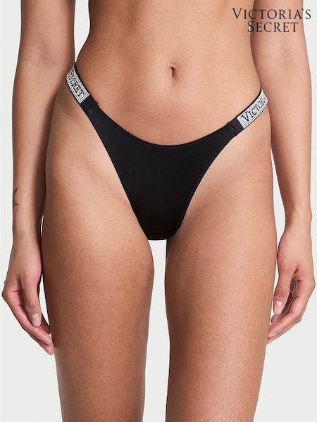 Victoria's Secret Black Brazilian Shine Strap Knickers (W49056) | €26.50