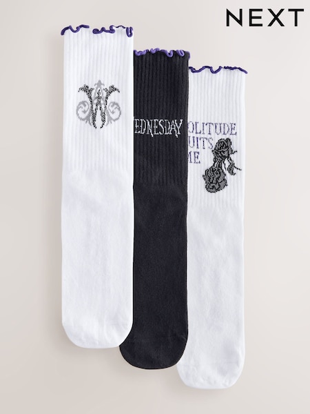 Wednesday License Lettuce Welt Ankle Socks 3 Pack (W49129) | €17.50