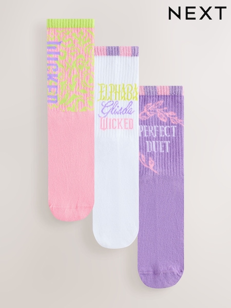 Wicked License Ribbed Ankle Socks 3 Pack (W49130) | €13