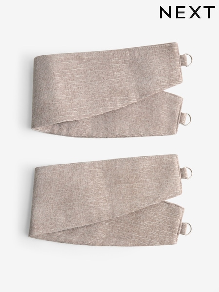 Set of 2 Heavyweight Chenille Curtain Tie Backs (W49175) | ‏49 ر.ق.