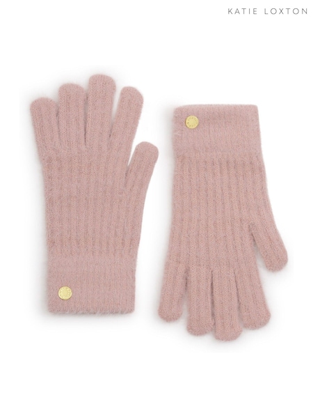 Katie Loxton Pink Gift Boxed Soft Knit Gloves (W49274) | R$ 190