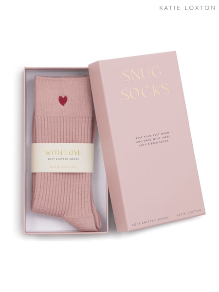 Katie Loxton Pink Gift Boxed Socks (W49278) | €16.50
