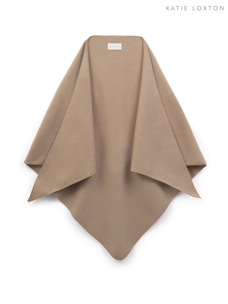 Katie Loxton Brown Triangle Blanket Scarf (W49317) | €27