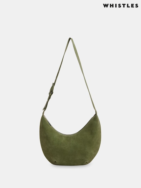 Whistles Green Sia Curved Cross-Body Bag (W49502) | €210