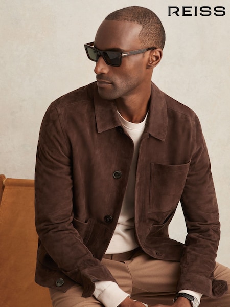 Reiss Chocolate Brown Wilstead Jacket (W49649) | €570