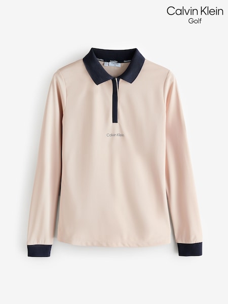 Calvin Klein Golf Mila Long Sleeve Polo Shirt (W50875) | R$ 545
