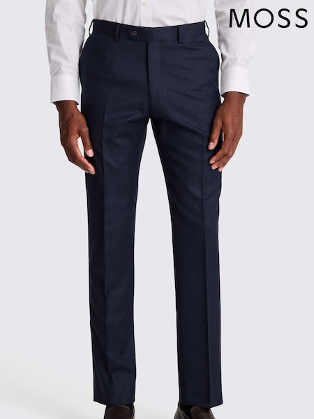 MOSS Blue Tailored Fit Italian Plain Trousers (W50921) | 10,814 UAH