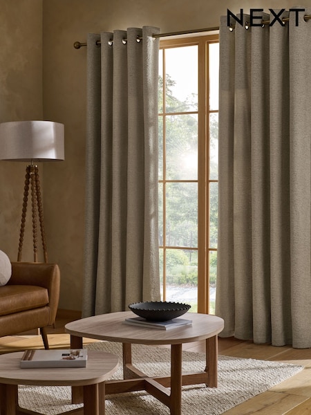 Bouclé Eyelet Curtains (W50979) | ‏318 ر.ق. - ‏784 ر.ق.