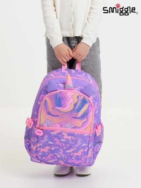 Smiggle Purple Eclipse Classic Attach Backpack (W51043) | €56