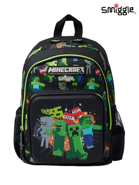 Smiggle Black Junior Minecraft Character Backpack (W51054) | AED221