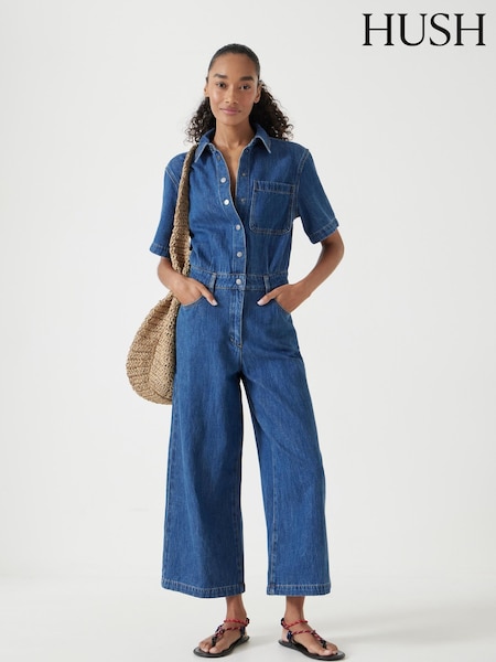 Hush Evelyn Short Sleeve Denim Jumpsuit (W51687) | 170 €