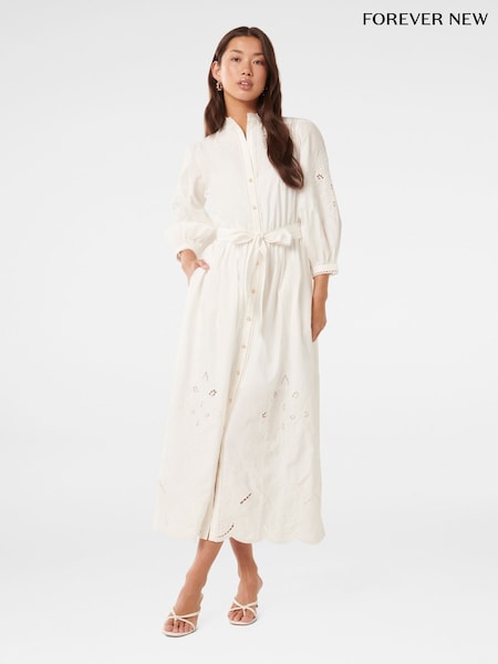 Forever New 100% Cotton Aisha Broderie Midi Dress (W52004) | 199 €