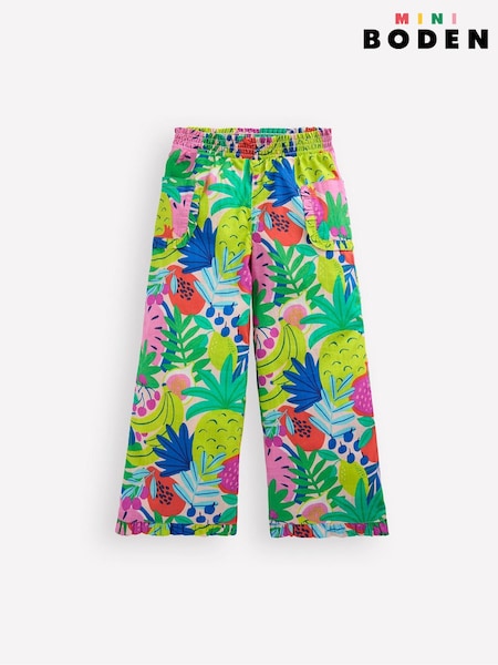 Multi - Boden 100% Nostalgisk volangbukse i bomull (W52061) | kr357 - kr414