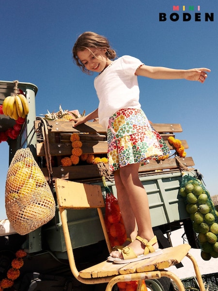 Boden Multi 100% Cotton Tiered Jersey Skort (W52101) | €31 - €34
