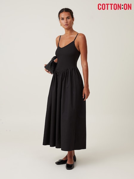 Cotton On Black Romee Maxi 100% Cotton Dress (W52191) | 2,403 UAH