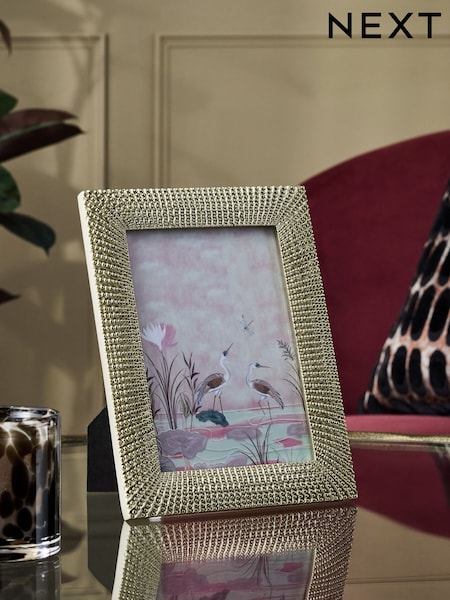 Gold Diamonte Photo Frame (W52241) | ¥ 2,420 - ¥ 3,460